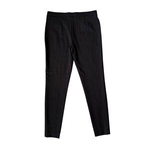 Anne Klein black pull on stretchy skinny dress pants women's size 4
